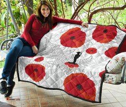 anzac maori premium quilt silver fern lest for get