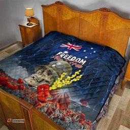 australia anzac day quilt freedom aint free