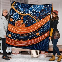 Australia Dreaming Aboriginal Quilt - Aboriginal Culture Indigenous Dot Art Painting Inspired Quilt