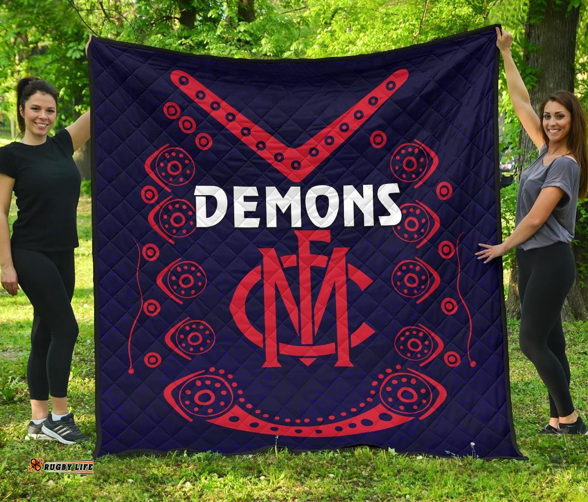 melbourne demons indigenous premium quilt football