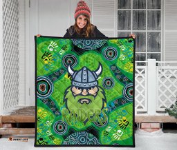 canberra premium quilt raiders viking indigenous