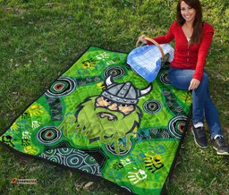 canberra premium quilt raiders viking indigenous