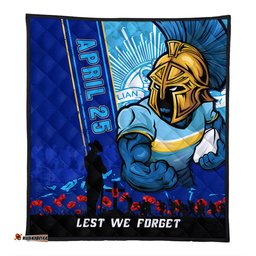 Amazing Aussie Gold Coast Titans Anzac Day Lest We Forget Strong Fighting Spirit Quilt