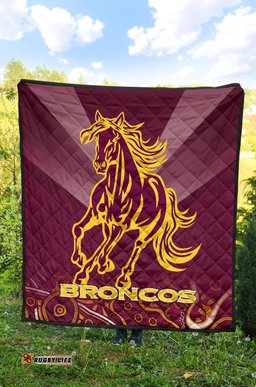 brisbane broncos indigenous premium quilt