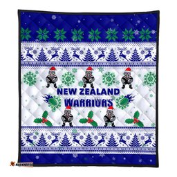 New Zealand Warriors Christmas Quilt - New Zealand Warriors Special Ugly Christmas Quilt