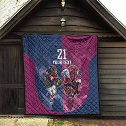 roosters sea eagles rugby custom quilt half grunge style