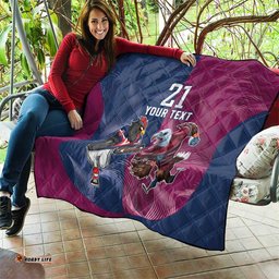 roosters sea eagles rugby custom quilt half grunge style