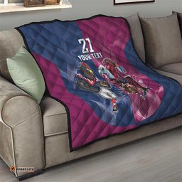 roosters sea eagles rugby custom quilt half grunge style