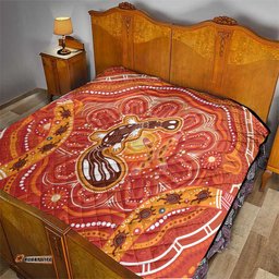 aboriginal goanna art quilt native australian animals