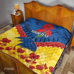 custom adelaide crows football quilt anzac lest we forget