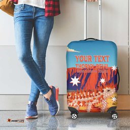Personalised Australia Thorny Devil Luggage Cover Nature's Armored Knights Aussie Uluru
