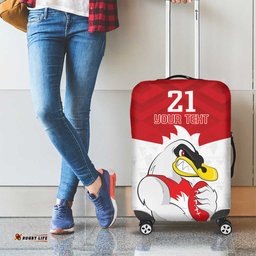 AFL Sydney Custom Luggage Cover with Swans Mascot Simple Style