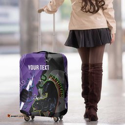 Personalised Storm And Panthers Rugby 2024 Luggage Cover Go Champions Grand Final Dynamic Style