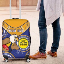Custom AFL Eagles NAIDOC Week Luggage Cover Keep The Fire Burning Indigenous Art