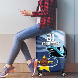 Sharks Cowboys Rugby Custom Luggage Cover Half Dynamic Style