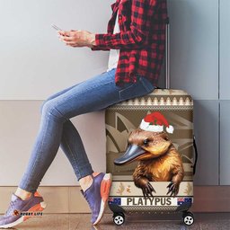 Aussie Platypus Luggage Cover Merry Christmas