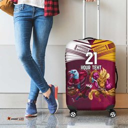Custom Sea Eagles And Broncos Rugby Luggage Cover Sporty Style