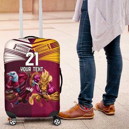 Custom Sea Eagles And Broncos Rugby Luggage Cover Sporty Style