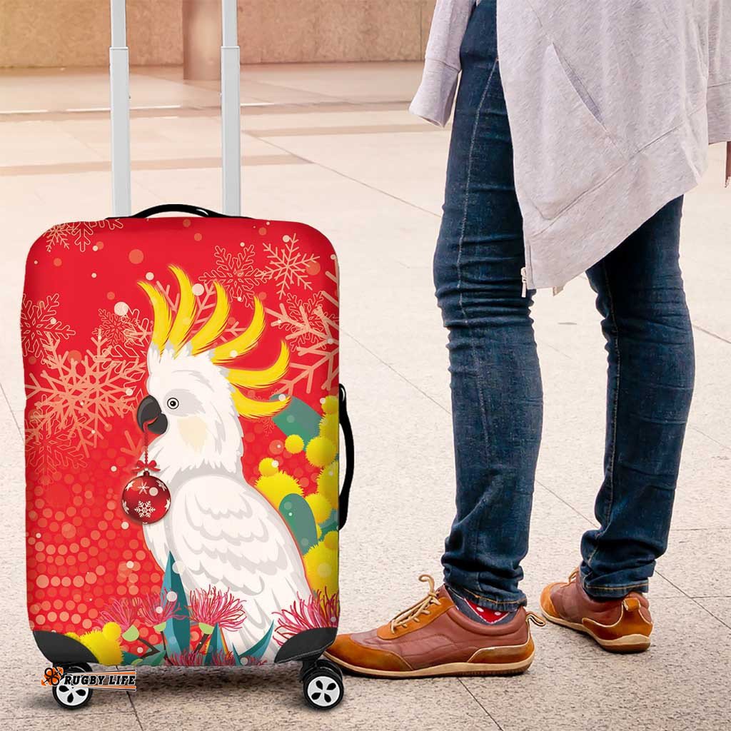 Sulphur crested Cockatoo Christmas Luggage Cover Australia Gumtree With Golden Wattle