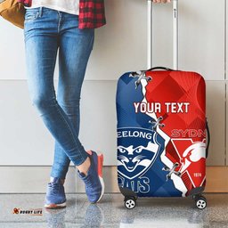 Custom Swans And Cats Football Luggage Cover 2024 Together Dynamic Version