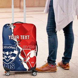 Custom Swans And Cats Football Luggage Cover 2024 Together Dynamic Version