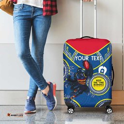Custom AFL Crows NAIDOC Week Luggage Cover Keep The Fire Burning Indigenous Art