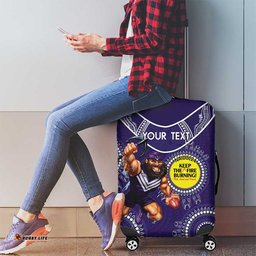 Custom AFL Dockers NAIDOC Week Luggage Cover Keep The Fire Burning Indigenous Art