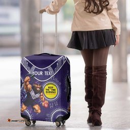 Custom AFL Dockers NAIDOC Week Luggage Cover Keep The Fire Burning Indigenous Art