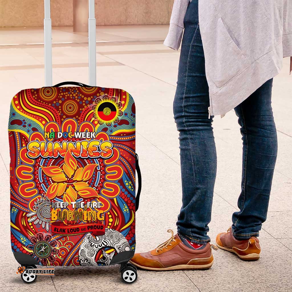 Gold Coast Suns NAIDOC Week 2024 Luggage Cover Mascot Football DT02