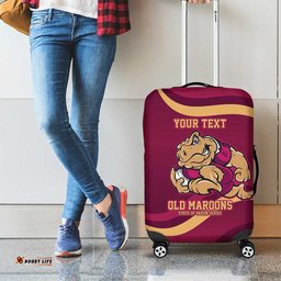 Custom QLD Maroons Cane Toad Luggage Cover Queensland Origin No2