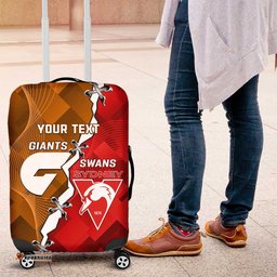 Personalised Giants And Swans Football Luggage Cover Dynamic Style