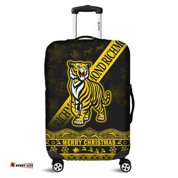 Richmond Tigers Unique Winter Season Luggage Cover Tigers Merry Christmas No1