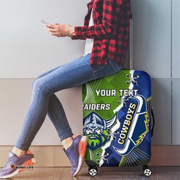 Personalised Cowboys And Raiders Rugby Luggage Cover Sporty Version