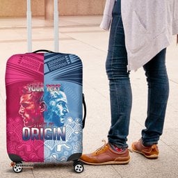 Custom New South Wales and Queensland Luggage Cover Rugby Mascot With Sporty Style