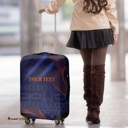 Custom India Cricket Luggage Cover Go Men In Blue Sporty Version