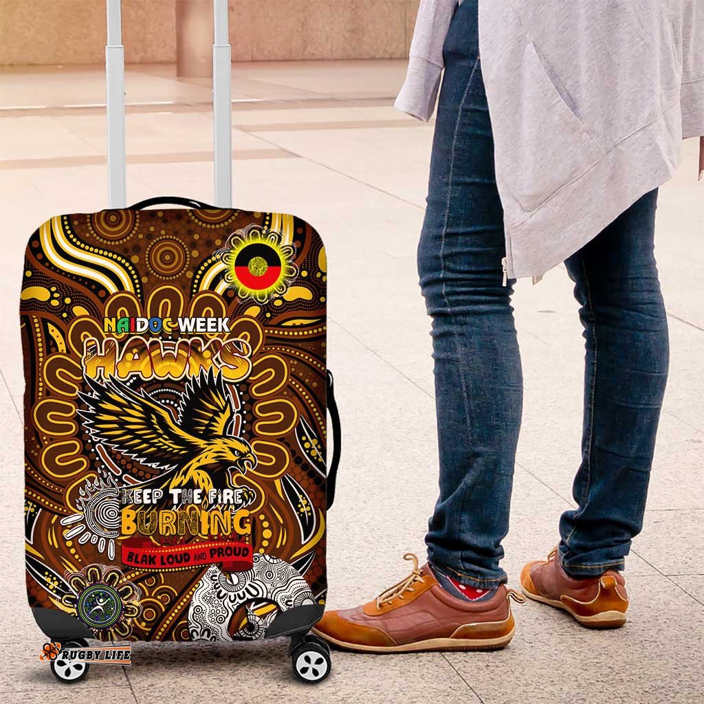 Hawthorn Hawks NAIDOC Week 2024 Luggage Cover Mascot Football DT02