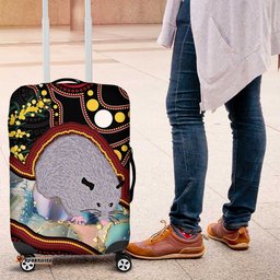 Australia Possum Luggage Cover Aboriginal Art Mix Aussie Opal
