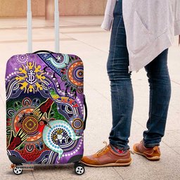 Custom NAIDOC Week 2024 Fremantle Dockers Freo Luggage Cover Australia Aboriginal Dot Painting DT02