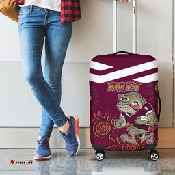 Custom QLD Maroons Cane Toad Blooded Aboriginal Inspired Luggage Cover