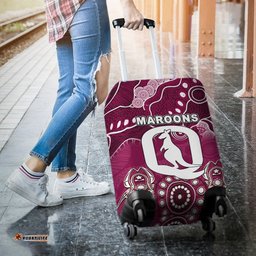 Queensland Maroons luggage Cover Aboriginal