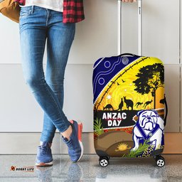 Bulldogs ANZAC Day Luggage Cover Rosemary Starring Night Style