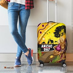 Broncos ANZAC Day Luggage Cover Mascot Rosemary Starring Night Style