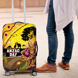 Broncos ANZAC Day Luggage Cover Mascot Rosemary Starring Night Style