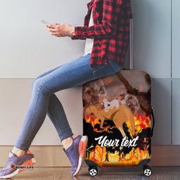Personalised Save Wildlife Australia Luggage Cover Bushfire Awareness