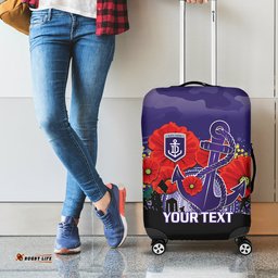 Custom Dockers Football ANZAC Luggage Cover Gallipoli Camouflage With Poppies