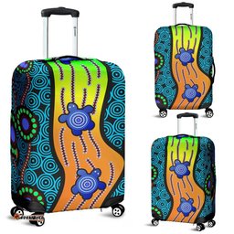 Luggage Covers Aboriginal Turtle