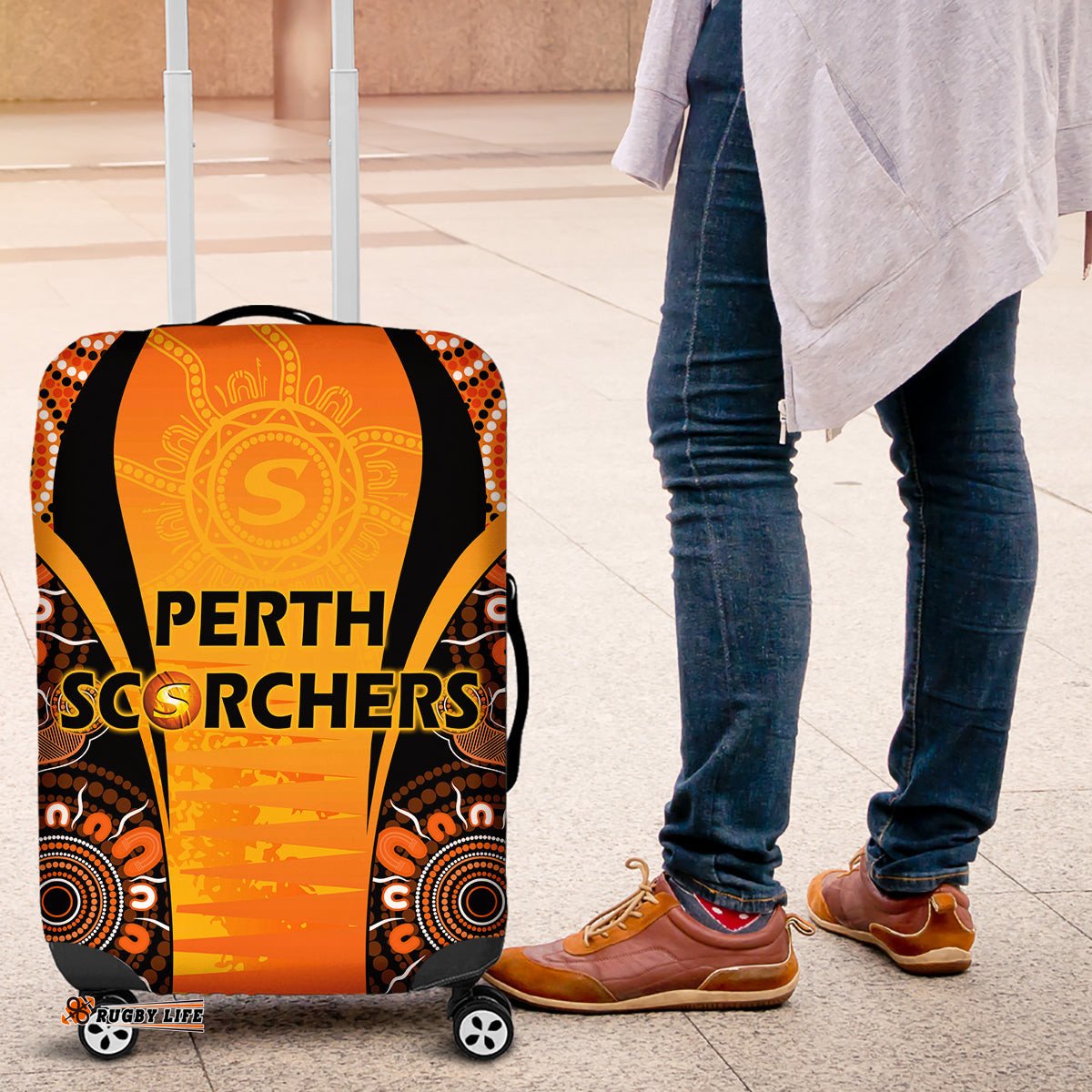 Made Tough Scorchers Custom Luggage Cover Champions BBL13 Aboriginal Version