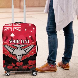 Custom Bombers Football Luggage Cover ANZAC Lest We Forget
