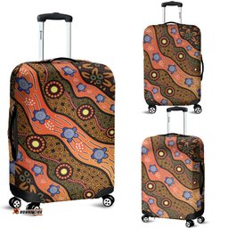 Luggage cover Aboriginal Dot Unique Style Turtle