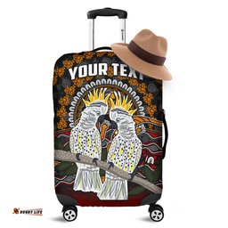 Custom Personalised Australia Valentine Luggage Covers Aboriginal Couple Cockatoos MY LOVE